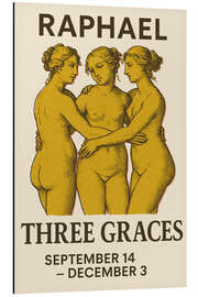 Tableau en aluminium Three Graces - Raphael Exhibition - treechild