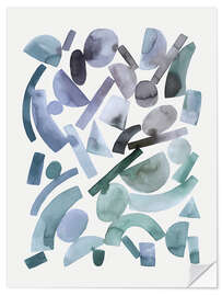 Wandsticker Moderne geometrische Formen