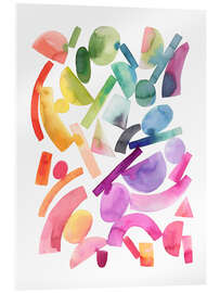 Acrylglasbild Bunte geometrische Formen