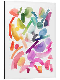 Alubild Bunte geometrische Formen
