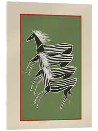 Acrylglasbild Pferde in Streifen - Branka Kodžoman