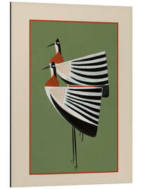 Alubild Gestreiftes Vogelpaar