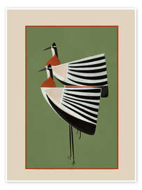 Reprodução Striped Bird Pair - Branka Kodžoman