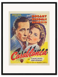 Gerahmter Kunstdruck Casablanca (französisch) - Vintage Entertainment Collection