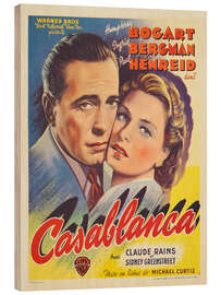 Holzbild Casablanca (französisch) - Vintage Entertainment Collection