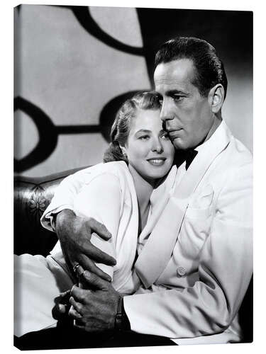 Lienzo Ingrid Bergman and Humphrey Bogart, Casablanca
