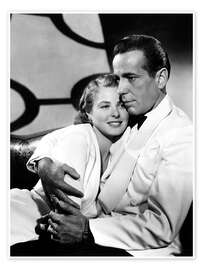 Wandbild Ingrid Bergman und Humphrey Bogart, Casablanca