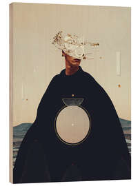 Holzbild Ein Schatten im Gleichgewicht