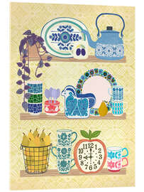 Acrylglasbild Süße Regalgeschichte