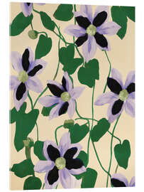 Acrylglasbild Clematis auf dem Balkon - Branka Kodžoman