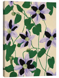 Leinwandbild Clematis auf dem Balkon - Branka Kodžoman