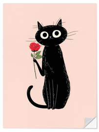 Wandsticker "Hallo" sagte die schwarze Katze - Peter Roder