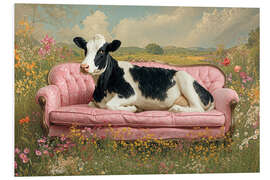 Hartschaumbild Mit Eleganz auf der Blumenwiese