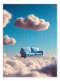 Wall art print Cloud sofa - Peter Roder