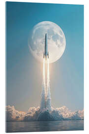 Acrylglasbild Zum Mond