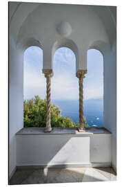 Alubild Blick aufs Meer, Capri
