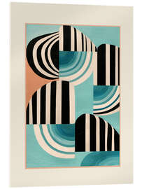 Acrylglasbild Retro geometrische Formen I