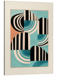 Alubild Retro geometrische Formen I