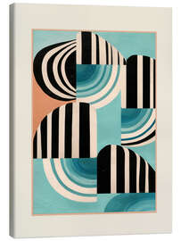 Leinwandbild Retro geometrische Formen I