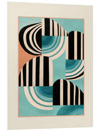 Hartschaumbild Retro geometrische Formen I