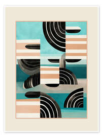 Tavla Retro Geometric Shapes III - Branka Kodžoman