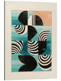 Alubild Retro geometrische Formen II