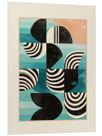 Hartschaumbild Retro geometrische Formen II