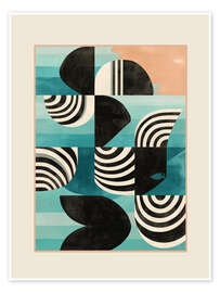 Tavla Retro Geometric Shapes II - Branka Kodžoman