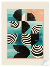 Wandsticker Retro geometrische Formen II