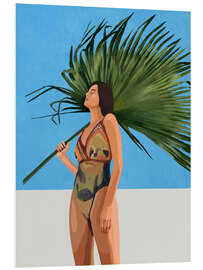 Hartschaumbild Summertime in Blue