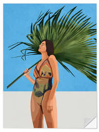 Wandsticker Summertime in Blue