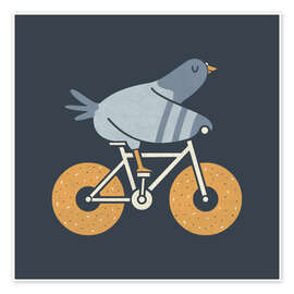 Poster Bagel To Go - HandsOffMyDinosaur