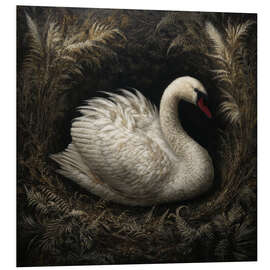 Hartschaumbild Der Schwan
