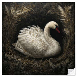 Wandsticker Der Schwan