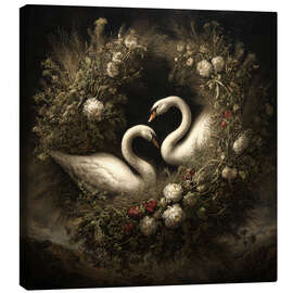 Leinwandbild When Swans Remember - DejaReve