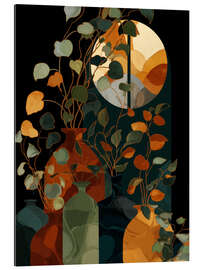 Gallery Print Blumen im Sonnenuntergang