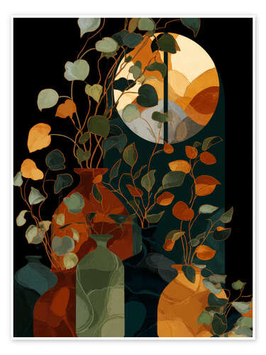 Poster My sunset flowers