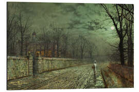 Alubild Ein mondbeschienener Abend, 1880 - John Atkinson Grimshaw