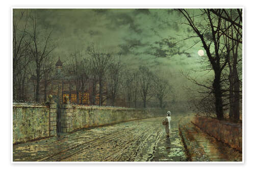 Poster Ein mondbeschienener Abend, 1880