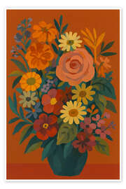 Wandbild Herbstglühen - Frida Floral Studio