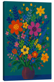 Leinwandbild Elektrische Wiese - Frida Floral Studio