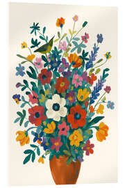 Acrylglasbild Wilder Garten