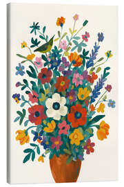 Leinwandbild Wilder Garten