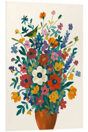 Hartschaumbild Wilder Garten