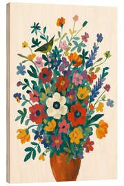 Holzbild Wilder Garten