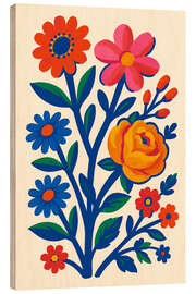 Holzbild Garten der Freude - Frida Floral Studio