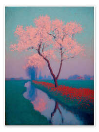Poster Green rice field - DejaReve