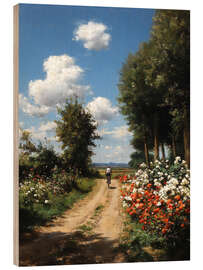 Holzbild Auf der Suche nach Sonnenlicht