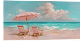 Acrylglasbild Pastellfarbener Sommerstrand