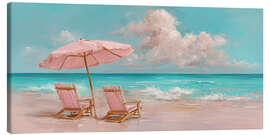Leinwandbild Pastellfarbener Sommerstrand